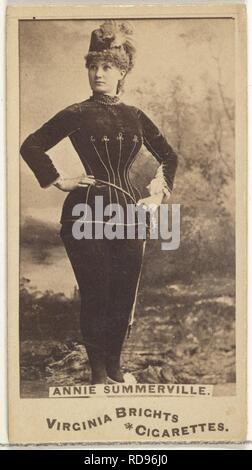 Annie Summerville, acteurs et actrices de la série (N45, Type 1) pour les cigarettes Virginia Brights Banque D'Images