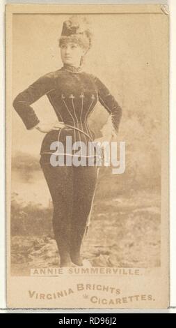 Annie Summerville, acteurs et actrices de la série (N45, Type 1) pour les cigarettes Virginia Brights Banque D'Images