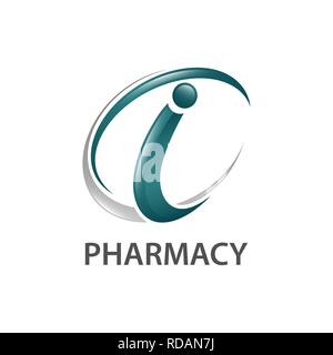 Lettre initiale pharmacie logo i concept design. Modèle de graphique vectoriel de l'élément symbole Illustration de Vecteur