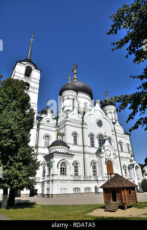 La Cathédrale de l'annonciation sur l'Avenue de la révolution en été dans la région de Voronej, Russie Banque D'Images