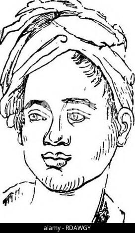 . L'illustre histoire naturelle : comprenant des descriptions des animaux, oiseaux, poissons, reptiles, insectes, etc., avec des esquisses de leurs propres habitudes et caractéristiques . Zoologie. T oujours "retourner à leur mode de vie barbare, dès que tous les dispositifs de retenue sur leurs actions a été supprimée. La course malais comprend différentes nations largement dans la forme, les caractéristiques, et le caractère, mais imparfaitement connu trop d'aamit d'être décrites avec précision. Certains d'entre eux, comme les habitants de New Holland et de Van Diemen's Land, resem- ble très près de la race africaine ; tandis que d'autres, comme ceux d', Malacca, Sumatr Banque D'Images