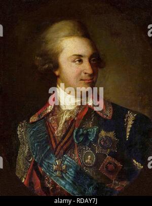 Portrait du Prince Grigori Alexandrovitch Potyomkin (1739-1791). Musée : Musée national de Varsovie. Auteur : anonyme. Banque D'Images