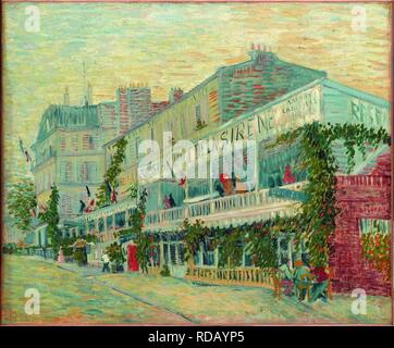 Le restaurant de la Sirène à Asnières. Musée : Musée d'Orsay, Paris. Auteur : VAN GOGH, Vincent. Banque D'Images