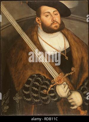 John Frederick I, Électeur de Saxe (1503-1554). Musée Staatliche Museen, Berlin :. Auteur : Cranach, Lucas, l'Aîné. Banque D'Images