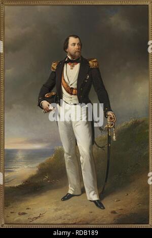 Guillaume III (1817-1890), Roi des Pays-Bas. Musée : Paleis Het Loo, Apeldoorn. Auteur : PIENEMAN, NICOLAAS. Banque D'Images