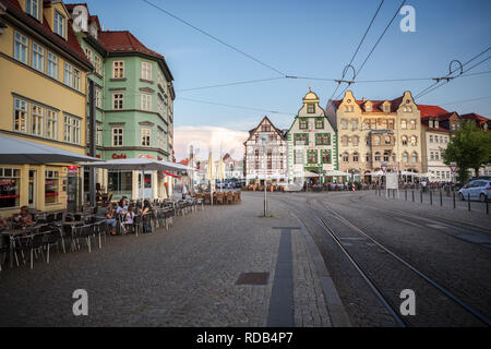 ERFURT, ALLEMAGNE - circa 2018, mars : La ville de Domplatz Erfurt en Allemagne Banque D'Images