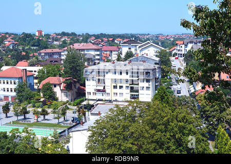 Vue panoramique de l'ancien château sur Sarajevo en Bosnie et Herzégovine Banque D'Images