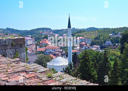 Vue panoramique de l'ancien château sur Sarajevo en Bosnie et Herzégovine Banque D'Images