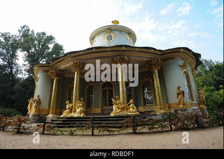 16.09.2014, Potsdam, Brandebourg, Allemagne, Europe - Vue de la Chambre Chinoise dans parc de Sanssouci. Banque D'Images