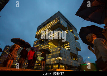 Bâtiment de Petrobras, la compagnie pétrolière brésilienne, Rio de Janeiro, Brésil Banque D'Images