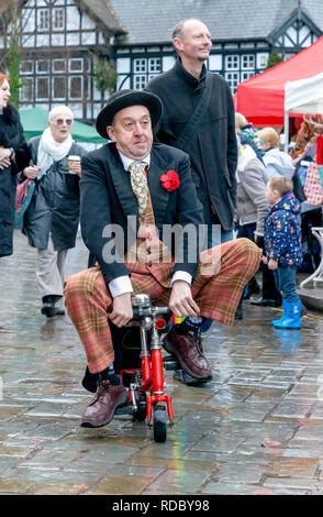 Le samedi 08 décembre 2018 - Le Festival annuel de Dickens en Lymm Lymm, Cheshire, Angleterre, Royaume-Uni. Banque D'Images