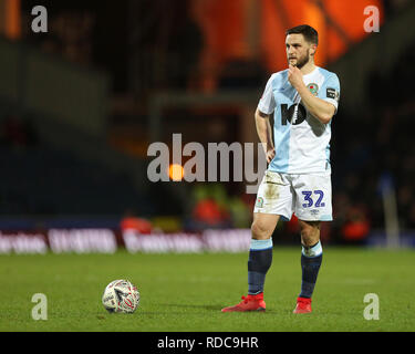 BLACKBURN, 15 janvier 2019 Craig Conway de Blackburn Rovers en action au cours de la FA Cup troisième relecture ronde entre Blackburn Rovers et Newcastle United à Ewood Park, Blackburn, le mardi 15 janvier 2019. (Photo crédit : Mark Fletcher | MI News & Sport | Alamy) Banque D'Images