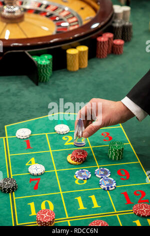 Jeu de roulette, ici à l'occasion de l'Ima, la foire commerciale internationale pour le divertissement et les machines distributrices, Dusseldorf, Amérique du Rhine-Westphali Banque D'Images