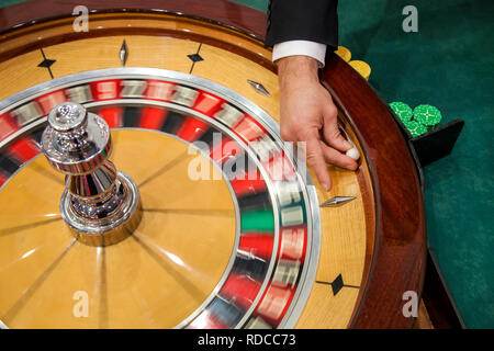 Jeu de roulette, ici à l'occasion de l'Ima, la foire commerciale internationale pour le divertissement et les machines distributrices, Dusseldorf, Amérique du Rhine-Westphali Banque D'Images