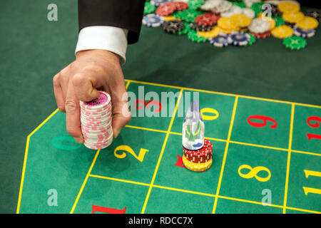 Jeu de roulette, ici à l'occasion de l'Ima, la foire commerciale internationale pour le divertissement et les machines distributrices, Dusseldorf, Amérique du Rhine-Westphali Banque D'Images