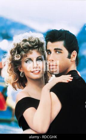 OLIVIA NEWTON-JOHN, John Travolta, GRAISSE, 1978 Banque D'Images