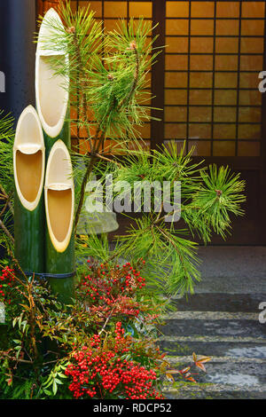 Kadomatsu (Nouvel An japonais Pin's décorations) Banque D'Images