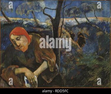 L'agonie dans le jardin (le Christ au Jardin de Gethsémani). Musée : le logiciel Norton Museum of Art Auteur : Gauguin, Paul Eugéne Henri. Banque D'Images