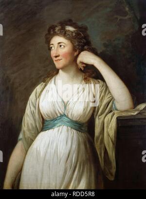 Portrait d'Elisa von der Recke (1754-1833). Musée Staatliche Museen, Berlin :. Auteur : GRAFF, Anton. Banque D'Images