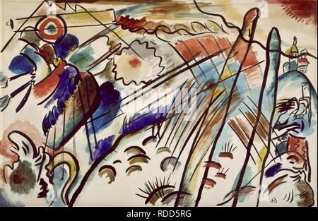 Etude pour 'Improvisation 28' (deuxième version). Musée : © Fondation Solomon R. Guggenheim, New York. Auteur : Kandinsky, Vassily Vassilievitch. Banque D'Images