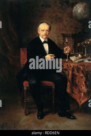 Portrait de Hermann Ludwig Ferdinand von Helmholtz (1821-1894). Musée Staatliche Museen, Berlin :. Auteur : KNAUS, LUDWIG. Banque D'Images