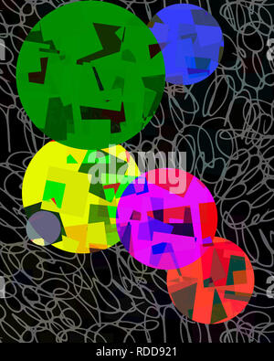 L'ART NUMÉRIQUE : Retourner à l'école Banque D'Images