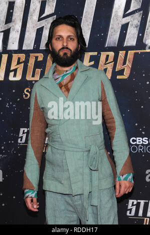 New York, NY, USA. 17 Jan, 2019. Shazad Latif à la Star Trek : Découverte de Saison 2 Premiere à Conrad à New York le 17 janvier 2019. Crédit : John Palmer/media/Alamy Punch Live News Banque D'Images