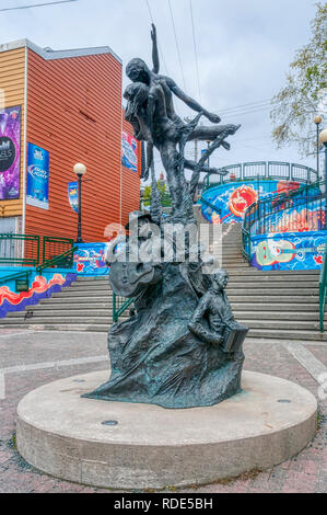 Une fois par Morgan MacDonald à St John's, Terre-Neuve célèbre la contribution des arts à la ville et nommer à titre de Capitale culturelle du Canada. Banque D'Images