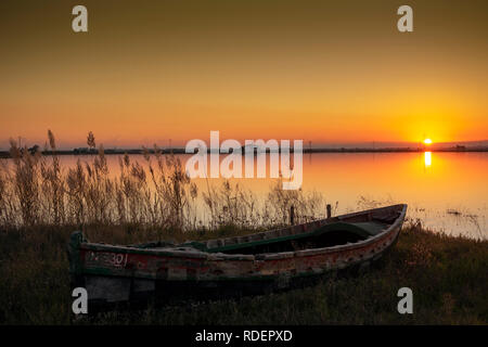 Lac Albufera de Valence. Espagne Banque D'Images