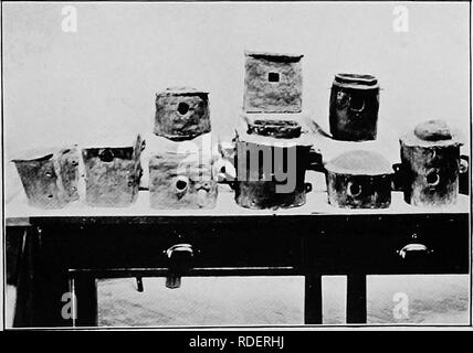 . Méthodes d'attirer les oiseaux. Les oiseaux. Deux VUES D'UNE COLONIE DE MARTIN. Maisons d'oiseaux d'argile. Veuillez noter que ces images sont extraites de la page numérisée des images qui peuvent avoir été retouchées numériquement pour plus de lisibilité - coloration et l'aspect de ces illustrations ne peut pas parfaitement ressembler à l'œuvre originale.. Trafton, Gilbert H. (Gilbert Haven), 1874-. New York, Boston, Houghton Mifflin Company Banque D'Images