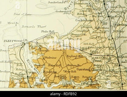 . L'histoire de Victoria du comté de Lancaster ;. L'histoire naturelle. ln:i,..M-.4 fiotjn:i .'h/Dfl/^loTi. 45' SCAUL * MILES À SUIS PO L'HISTOIRE DE VICTORIA. Veuillez noter que ces images sont extraites de la page numérisée des images qui peuvent avoir été retouchées numériquement pour plus de lisibilité - coloration et l'aspect de ces illustrations ne peut pas parfaitement ressembler à l'œuvre originale.. Farrer, William, 1861-1924, ed ; Brownbill, J. , éd. conjointe Londres [Agent] Banque D'Images