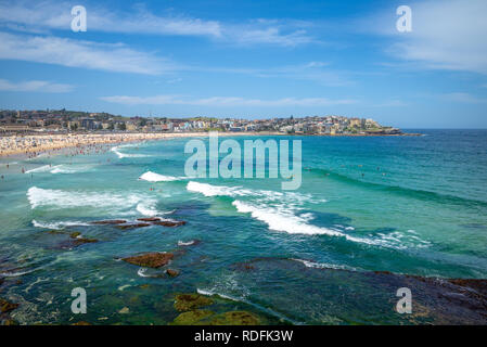 Paysage de la plage de Bondi, près de Sydney en Australie Banque D'Images