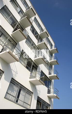 Das Bauhaus à Dessau, Sachsen-Anhalt, Allemagne Banque D'Images