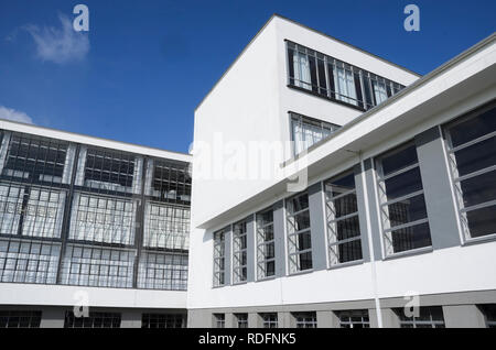 Das Bauhaus à Dessau, Sachsen-Anhalt, Allemagne Banque D'Images