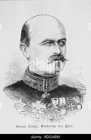 Gerneral Louis Jules Trochu, général français, 1815 - 1896, 1870 - 1871 Illustrierte Kriegschronik, Illustrated War Chronicle 1870 Banque D'Images