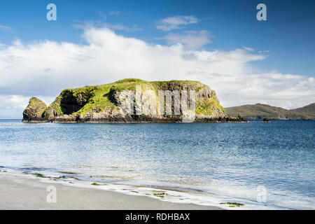 À l'île de Canna en Ecosse est la plus occidentale des petites îles de l'archipel, dans les Hébrides intérieures écossaises Banque D'Images