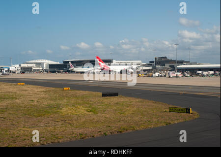 23.09.2018, Sydney, Nouvelle-Galles du Sud, Australie - une vue de Sydney Kingsford Smith International Airport. Banque D'Images