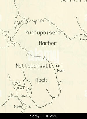 . Dans la zostère Buzzards Bay : distributation, la production, et les changements historiques dans l'abondance. Zostera marina ; herbiers -- Massachusetts Buzzards Bay (Baie). La figure 9. Plan de Mattapoisett Harbour et environs montrant les noms de site. 1000 m MATTAPOISETT. Crascant Beoch. Veuillez noter que ces images sont extraites de la page numérisée des images qui peuvent avoir été retouchées numériquement pour plus de lisibilité - coloration et l'aspect de ces illustrations ne peut pas parfaitement ressembler à l'œuvre originale.. Costa, Joseph Edward, 1958- ; United States. Environmental Protection Agency ; Buzzards Bay Project (Massachusetts). ). Washin Banque D'Images