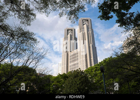 Le Japon, l'île de Honshu, Tokyo Shinjuku : *** Hôtel de Ville *** légende locale Banque D'Images