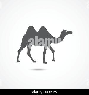 Icône plate Camel Illustration de Vecteur