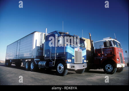 Kenworth Cab sur vintage American trucks en 1977 Banque D'Images