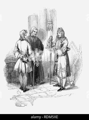 Sir Roger de Coverley, le personnage fictif, inventé par Joseph Addison, avec le 'Spectator' et le roi Édouard III dans l'épée de l'abbaye de Westminster, qui a été présenté comme la raison officielle auteur de documents et lettres qui ont été publiées dans Addison et Richard Steele's influent périodique le spectateur. Sir Roger a été baronnet de Worcestershire et était un pays au débarquement typique gentleman Il a également été membre de la spectateur fictif, et le Club de Coverley écrits inclus de vignettes divertissant du début du xviiie siècle français la vie qui ont été souvent considérée comme étant la meilleure caractéristique du spectateur. Banque D'Images