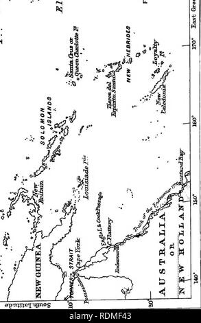 . Journal officiel du très honorable Sir Joseph Banks ... au cours du premier voyage du capitaine Cook dans le H.M.S. Endeavour en 1768-71 à Terra del Fuego, Otahite, la Nouvelle-Zélande, l'Australie, les Indes orientales néerlandaises, etc. Endeavour (navire) ; voyages autour du monde ; l'histoire naturelle. N a. ^r un "3Â" -d, Â© " . '"1. -Ts ^ N ft* 3 r â¢PS 5* oi &lt;3 -M . 4* , ^ ;Â"j'â 9 h * â¢J Q &Lt ; Z "5. flc* 4 1 4 9 4 ps) d'APRP^qjrojr afttjifBiTgaos-ij.. Veuillez noter que ces images sont extraites de la page numérisée des images qui peuvent avoir été retouchées numériquement pour plus de lisibilité - coloration et apparition de thes Banque D'Images