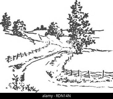 . L'ensemencement et de soins de golf. Parcours de golf ; les herbes. O. M. Scott &AMP ; Sorjs Co., Marysville, Ohio LA GRAINE LIT cr'nE haut-sol ainsi formé doit être ratissé et roula jusqu'^ la partie supérieure" dans laquelle le jeune plante de son départ est aussi fine que la cendre. Il doit être moelleux, mais fermement en la roulant. Les deux tableaux de roulement révèle des inégalités de la surface facilement ajusté en fonction de l'utilisation du râteau. Ce matériel roulant fait un lit de semence ferme et permet à la solution du sol, contenant disponibles aliments végétaux, d'être élevé par capillarité. Si la capillarité fait défaut, les aliments végétaux sont transportés vers le bas par t Banque D'Images