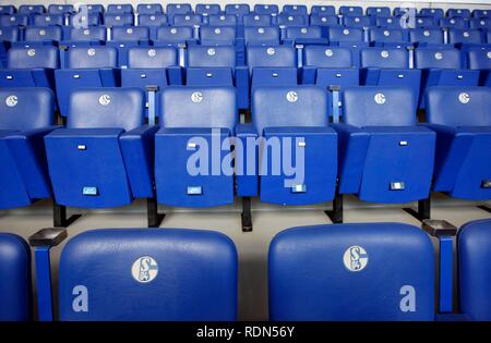 Veltins Arena, anciennement Arena AufSchalke, accueil stade de FC Schalke 04, Gelsenkirchen, Rhénanie du Nord-Westphalie Banque D'Images