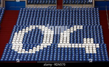 Veltins Arena, anciennement Arena AufSchalke, accueil stade de FC Schalke 04, Gelsenkirchen, Rhénanie du Nord-Westphalie Banque D'Images