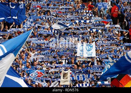 Dernier match de la saison du FC Schalke 04 contre le Werder Brême 0:2, quai Veltins Arena Arena AufSchalke, anciennement Banque D'Images