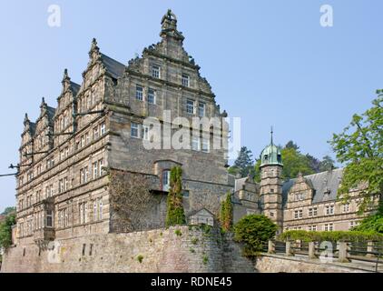 Haemelschenburg Schloss Château près de Hamelin, Weserbergland, Weser Uplands, Basse-Saxe Banque D'Images