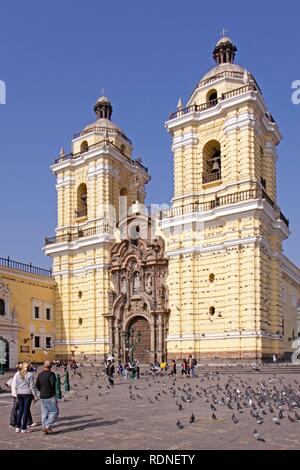 Monastère de San Francisco, Lima, Pérou, Amérique du Sud Banque D'Images