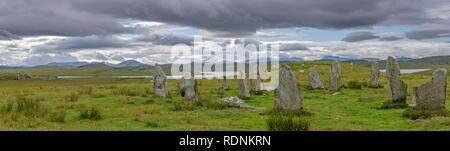 Callanish III Mégalithes, Calanais, Lewis et Harris, îles Hébrides, Ecosse, Royaume-Uni Banque D'Images